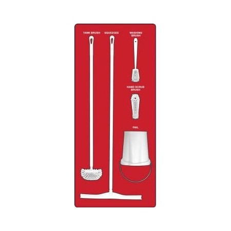 Accuform WET ZONE STOREBOARDS PSB113RDWT PSB113RDWT